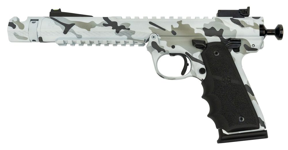Volquartsen Black Mamba Artic .22 LR, 6" Barrel, Hi-Viz Front & Target Rear, Arctic Camo