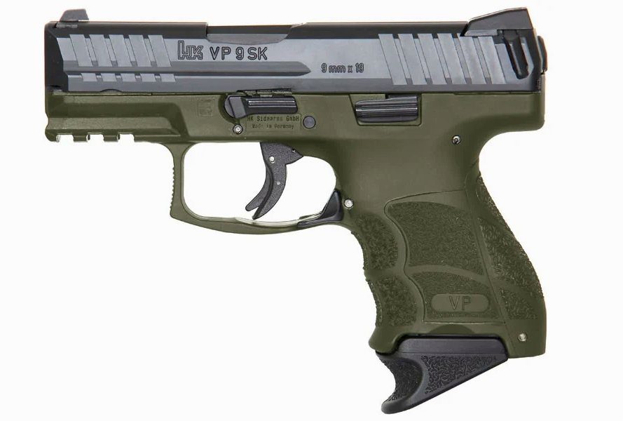 VP9SK 9mm OD Green Striker-Fired Pistol with Night Sights and 3 Magazines