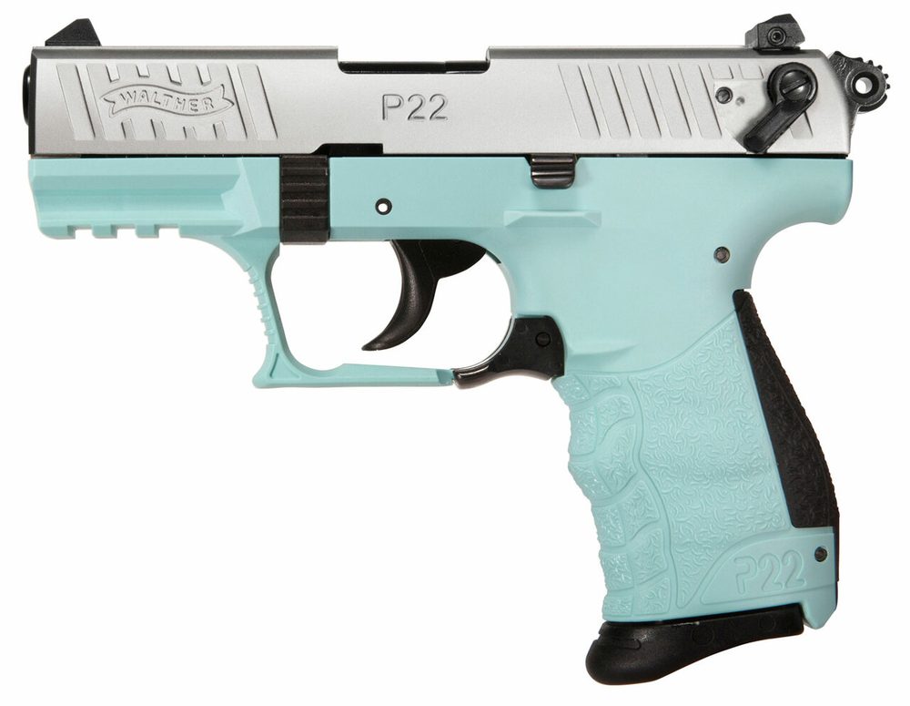 Walther P22 QD .22 LR Angel Blue Semi-Auto Pistol