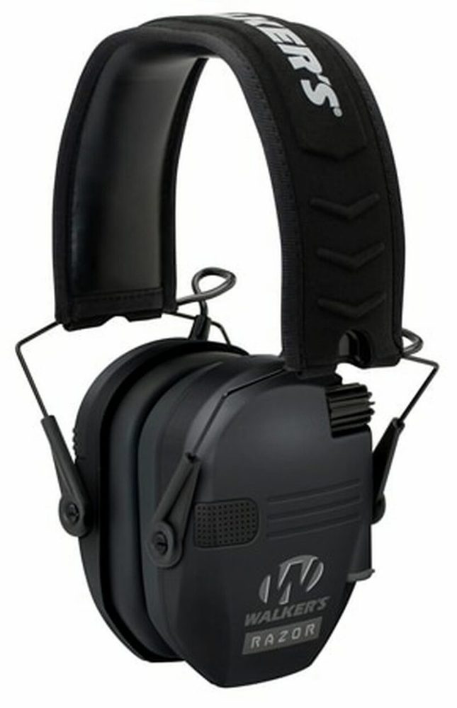 Walkers Game Ear Razor Slim Shooter Folding Electronic Earmuff 23 Db Black Aaa Batteries