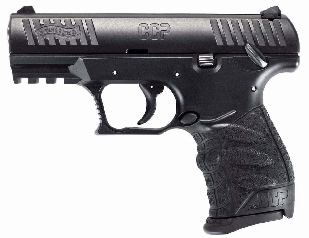 Walther CCP M2 Compact 9mm, 3.5" Barrel, Manual Thumb Safety, Black, 8rd
