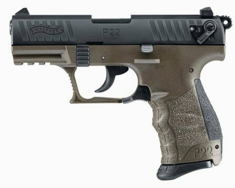 Walther P22 Military Pistol, 3.42", OD Green
