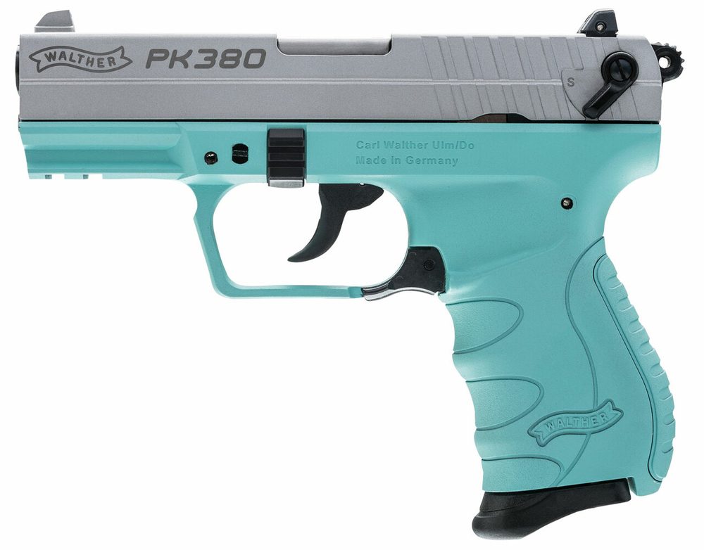 Walther PK380 .380 ACP 3.6" Barrel, Angel Blue