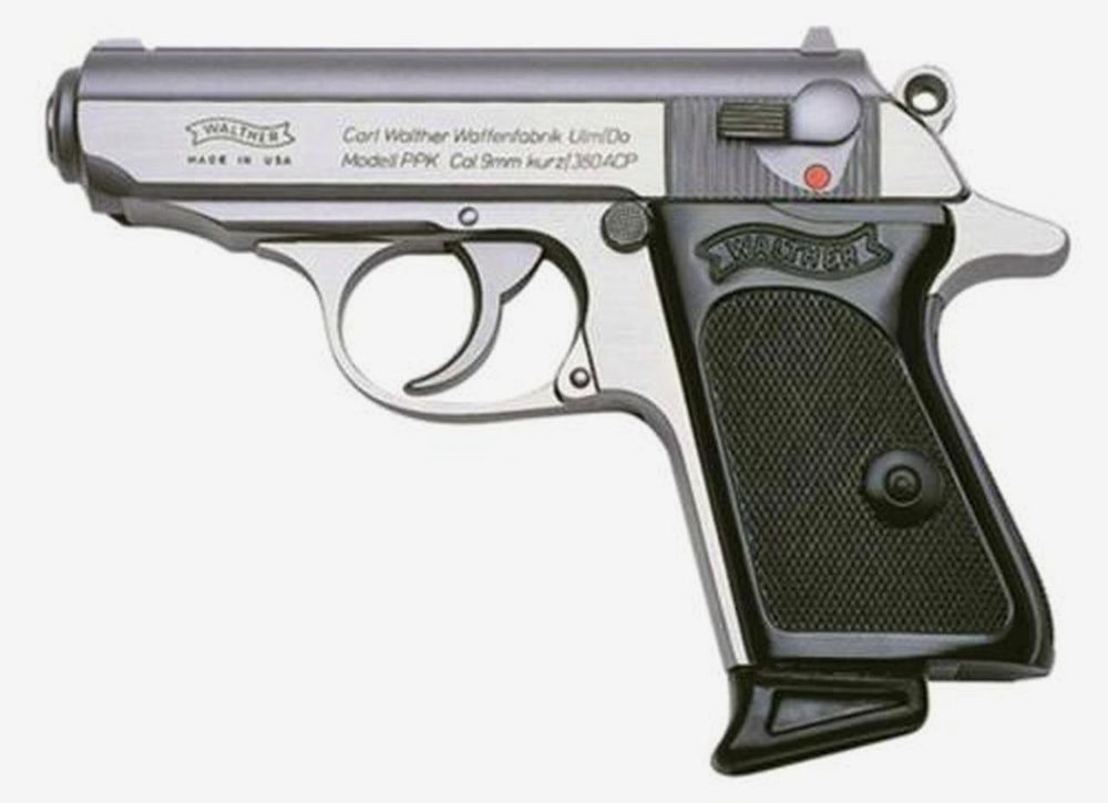 Walther PPK .380 ACP 3.3" Barrel Stainless Finish 6 Round, 2 Mags