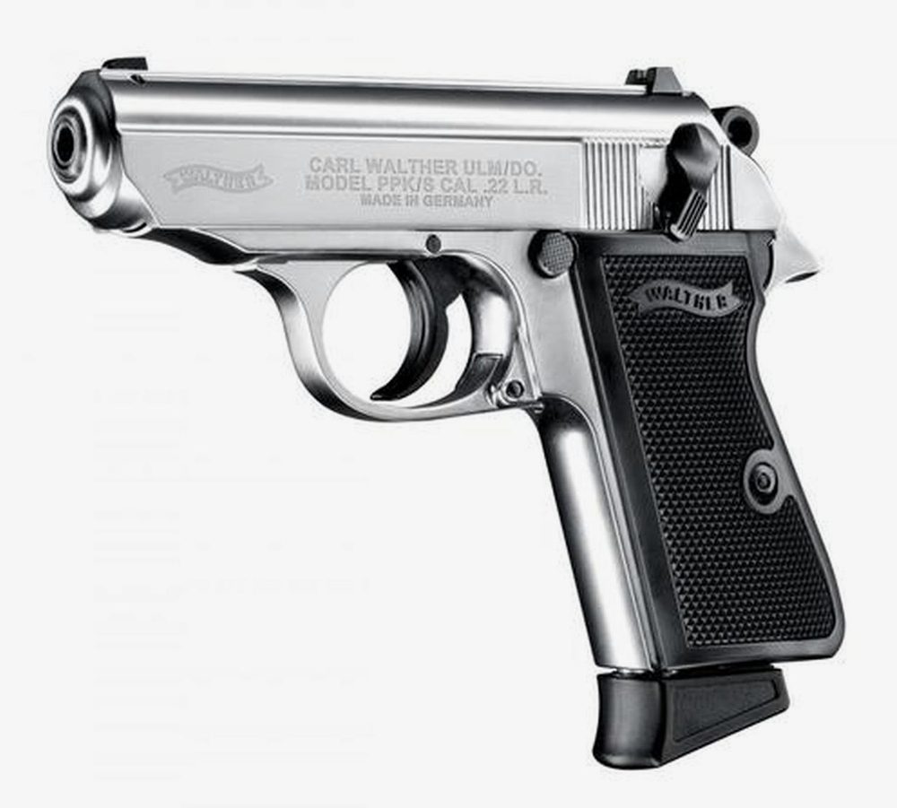 Walther PPK/S .22 L.R. 3" Barrel Nickel 10 Round, 1 Mag