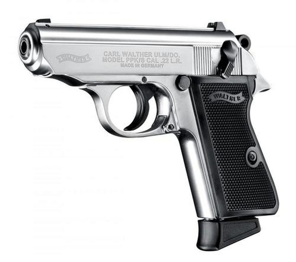 Walther PPK/S .22 L.R. Black 3.35" Barrel 10 Round, 1 Mag