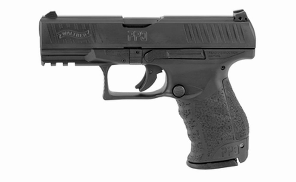 Walther PPQ M2 9mm, 4" Barrel, 3-Dot Adj. Low Profile, Black, 2x 15rd Mags