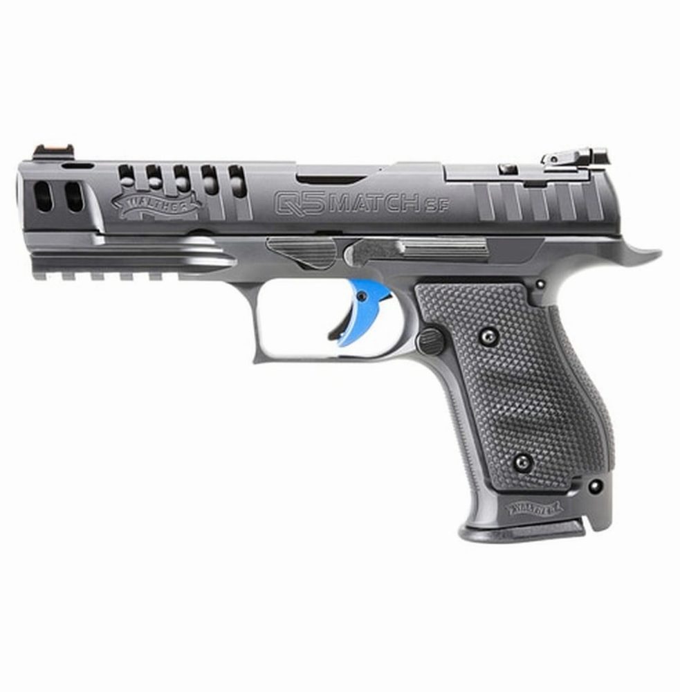 Walther PPQ M2 Q5 Match, 9mm, 5" Barrel, Black Tenifer Finish, 15Rd, 3 Mags, Optics Ready