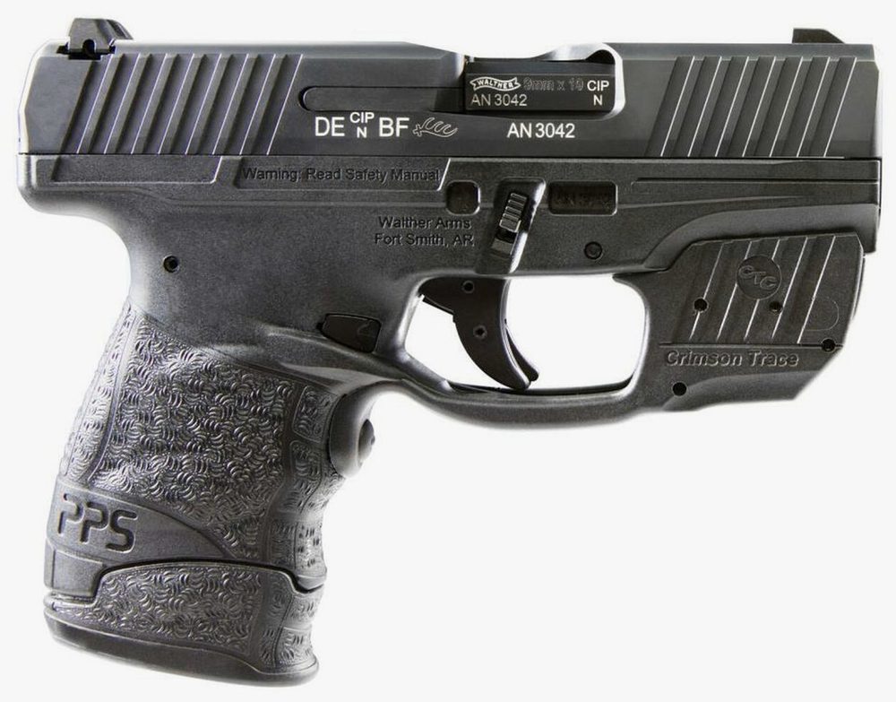 Walther PPS M2 9mm With Crimson Trace Laser, 2 Mags 6rnd &7 Rd