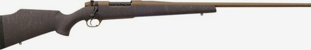 Weatherby Mark V Weathermark Bronze 257 Weatherby Mag, 26" Burnt Bronze, Cerakote Black, Monte Carlo Stock, RH, 3rd