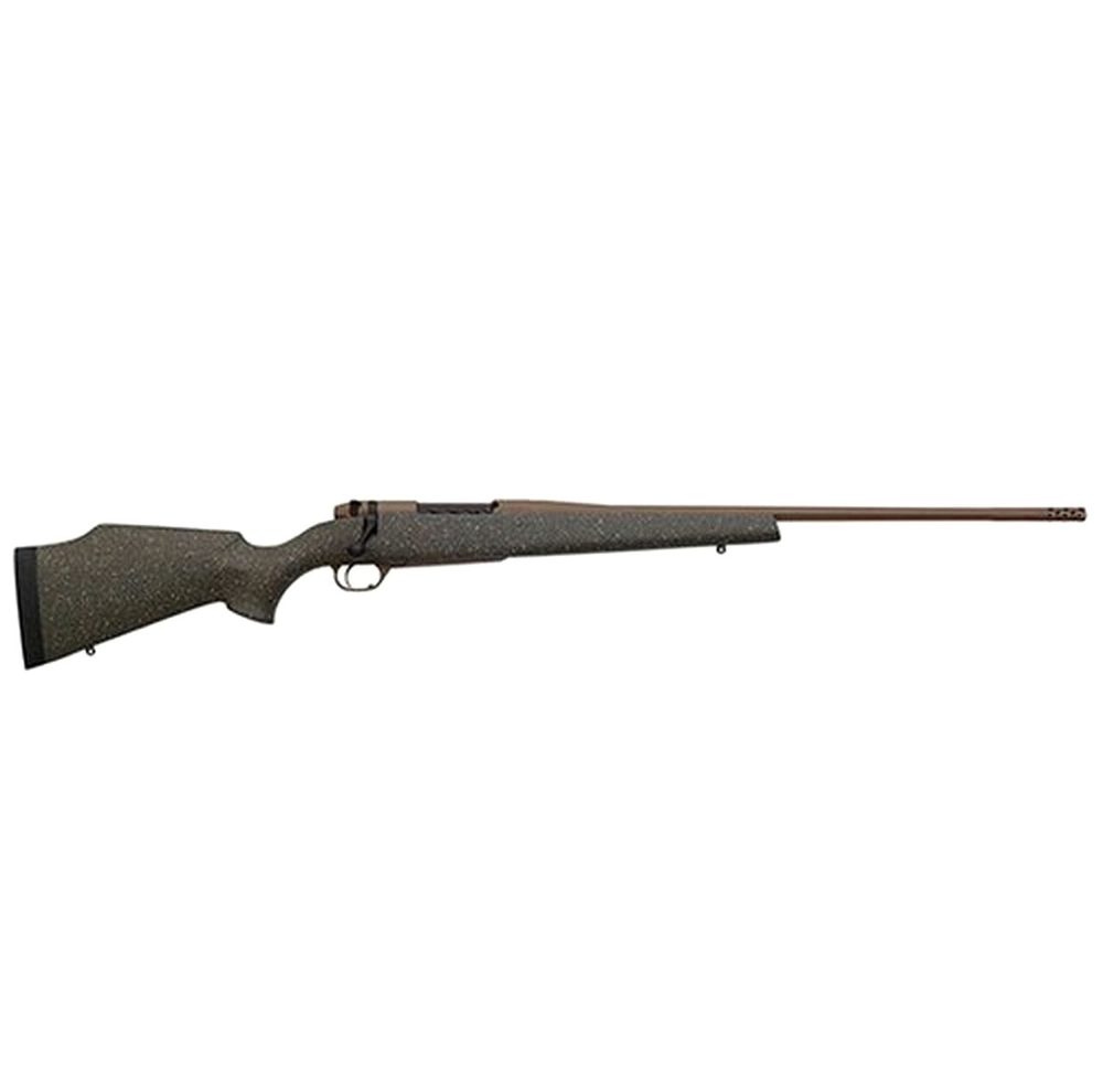 Weatherby Weatherby, Mark V, Weathermark LT, 6.5-300 Weatherby, 28" Steel Barrel, Green Black And, Flat Dark Earth, Fiberglass Stock, Right Hand, 3Rd