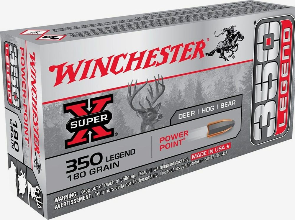 Winchester Super-X, 350 Legend, 180gr, Power Point, 20 Round Box