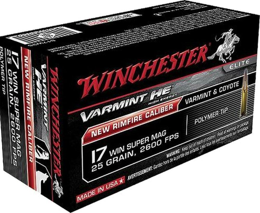 Winchester Varmint HV .17 Win Super Mag 20gr, V-Max, 50rds/Box