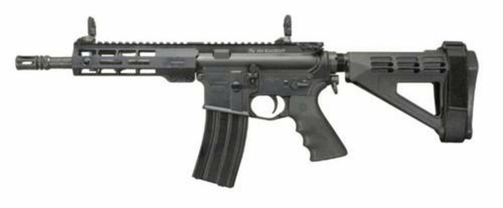 Windham AR-15 Pistol 223/5.56, 9" Barrel, 5- Position SB Pistol Brace, 7" Forearm, Front/Rear Flip Sights