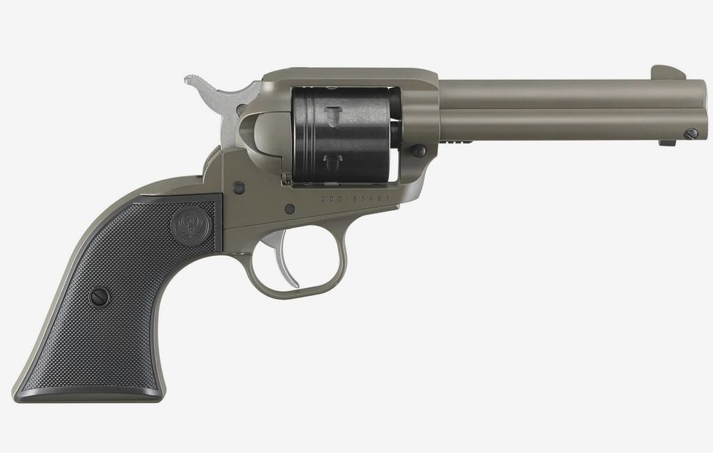 Wrangler 22LR Rimfire Revolver with Plum Brown Cerakote Finish