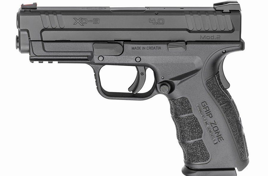 XD Mod.2 9mm 4.0 Service Model Black Gear Up Package with 5 Mags and Range Bag