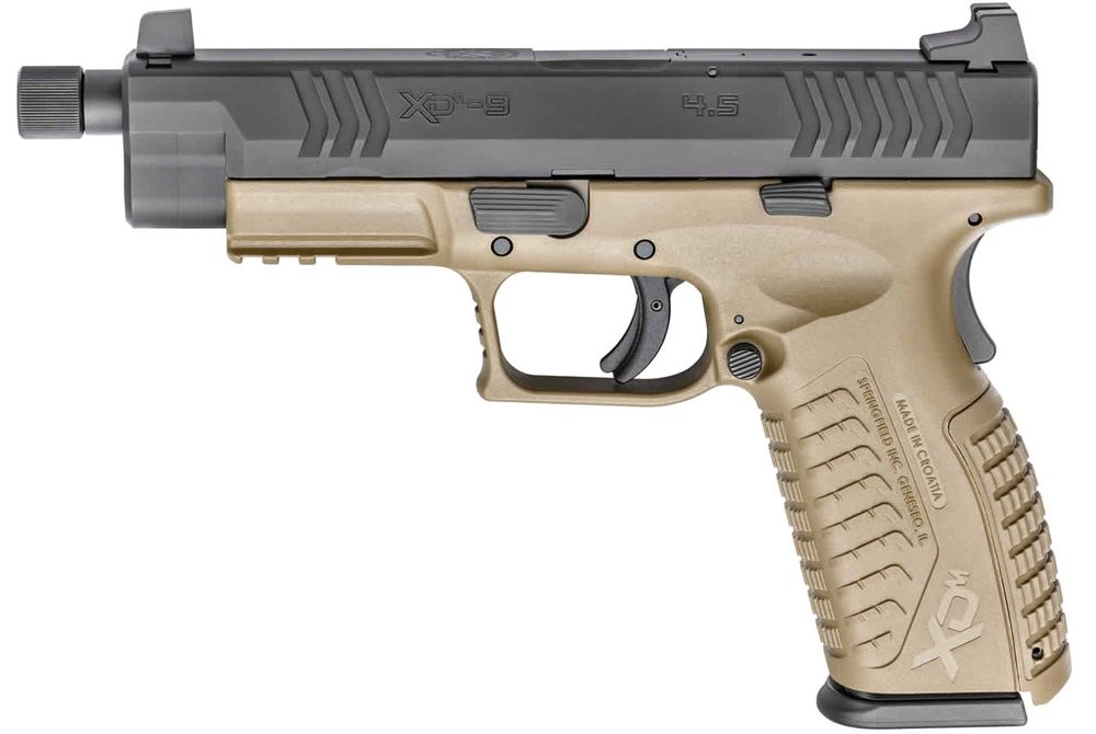 XDM 9mm 4.5 FDE Essentials Package with Threaded Barrel