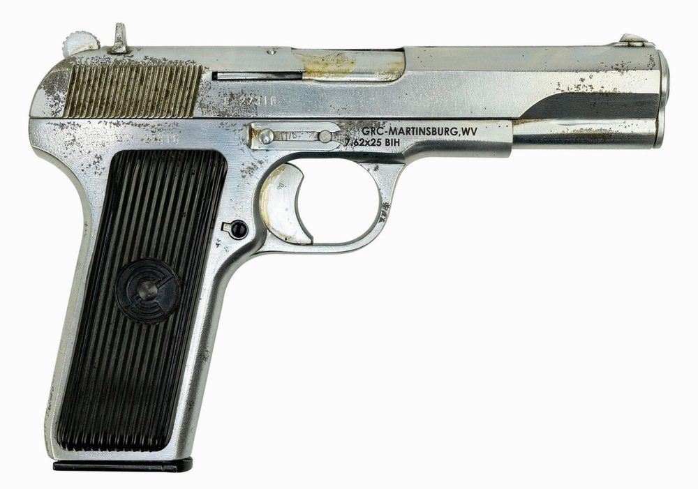 Zastava M57 Tokarev Pistol Used-Refurbished 7.62x25mm 4.5" Barrel, Blued, 9rd Mag