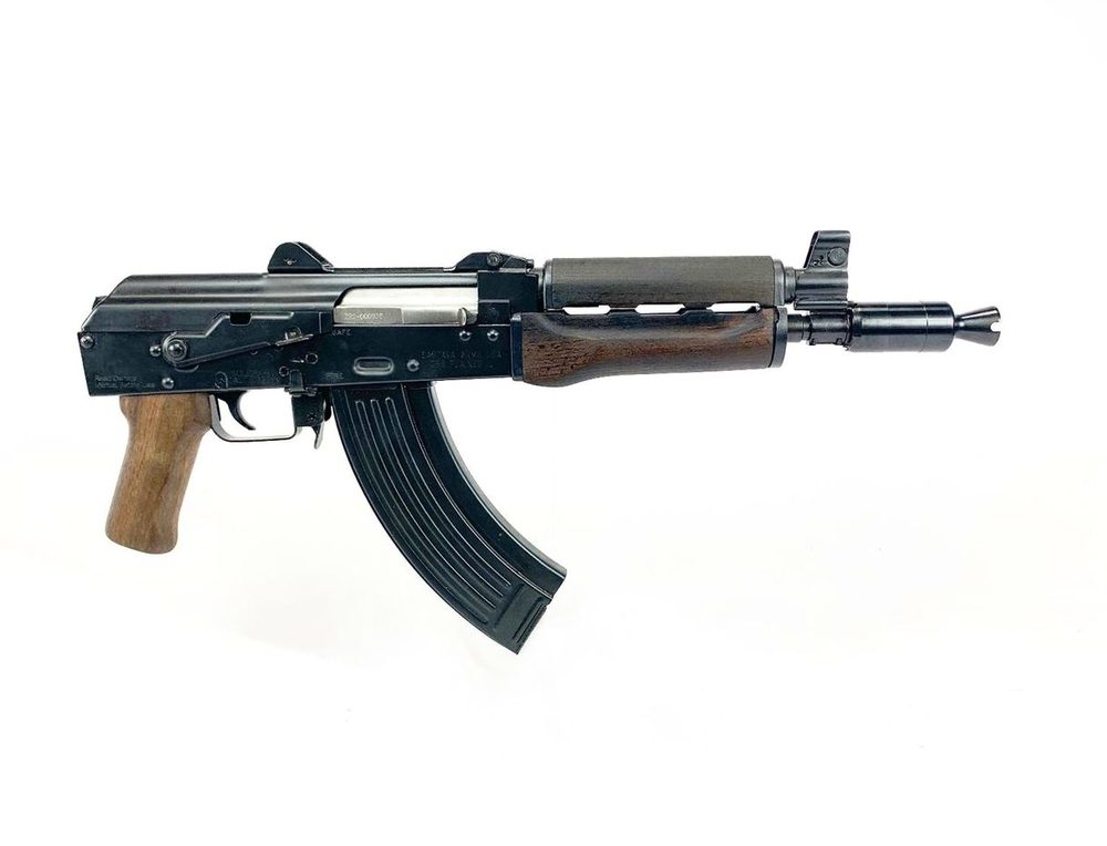 Zastava ZPAP92 Alpha AK-47 Pistol W/Booster 7.62 x 39 10" Barrel Wood Hand Guard and Grip, 30rd Mag